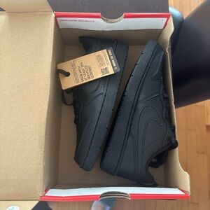 Nike Boys Youth Black Sneakers - Court Borough Low